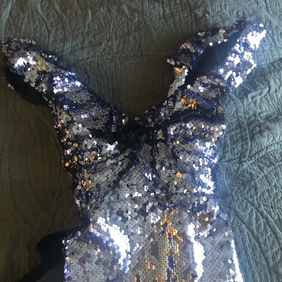 Free People Mermaid Sequin Dress in Purple - Picture 4 of 4